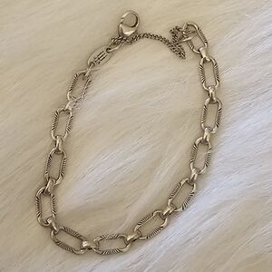 James Avery Oval Twist Charm Bracelet